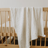 White Organic Muslin Blanket