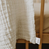 White Organic Muslin Blanket