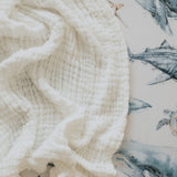 White Organic Muslin Blanket